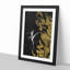 Hummingbird in the Dark in Abstract - Framed Print-55769095-55769096