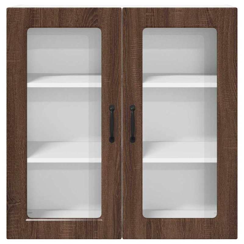 Vidaxl Kitchen Wall Cabinet Brown Oak 60 X 31 X 80 Cm Engineered Wood, Brown Oak, 80cm H x 80cm W x 31cm D