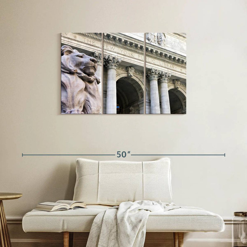 Lilie NYC Public Library, 24" H x 38" W