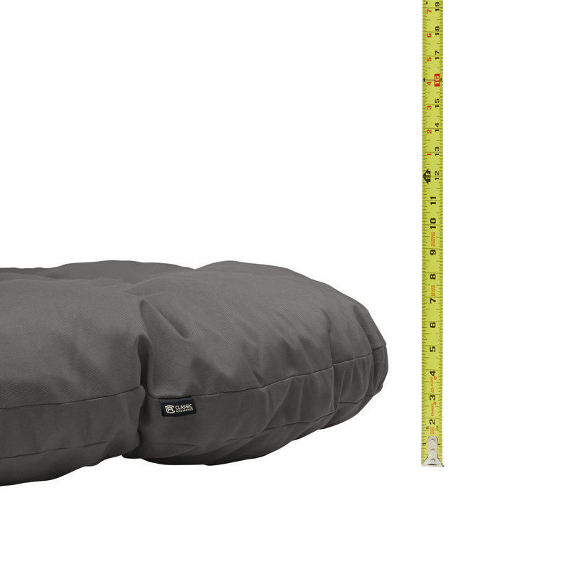 Montlake Outdoor 5'' Papasan Seat Cushion, Light Charcoal