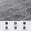 Tapis rayé à motif arche moderne Rambo noir / ivoire / gris-100078664