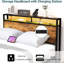 Bed Frame With 8 Storage Drawers, LED Headboard With Charging Station-235623426