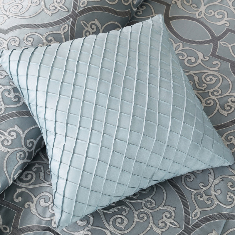 Édredon grand bleu 12 pièces - literie de luxe en draps de coton, Édredon grand + 11 pièces supplémentaires inclu