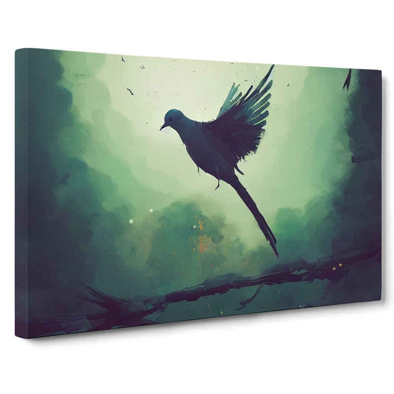 Dove Abstract - Wrapped Canvas, 40cm H x 60cm W x 3cm D