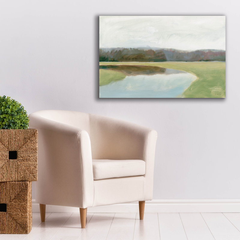 «Interior Lake 2» par James Wiens, art mural sur toile, H 26 po x l 40 po