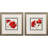 " Red Poppy " 2 - Pieces