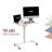  Anydesk Fold Mobile Sit Standing Desk, Portable With Lockable Wheels, Foldable Stand Desk, Rolling Computer Workstations, Used For Home, Couch Side Table, Bedside Table Used In Bed Room Kitchen (coral)-889917418
