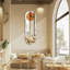 Horloge murale miroir