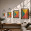 Angular Geometry Geometric - Print-955756193-955756192