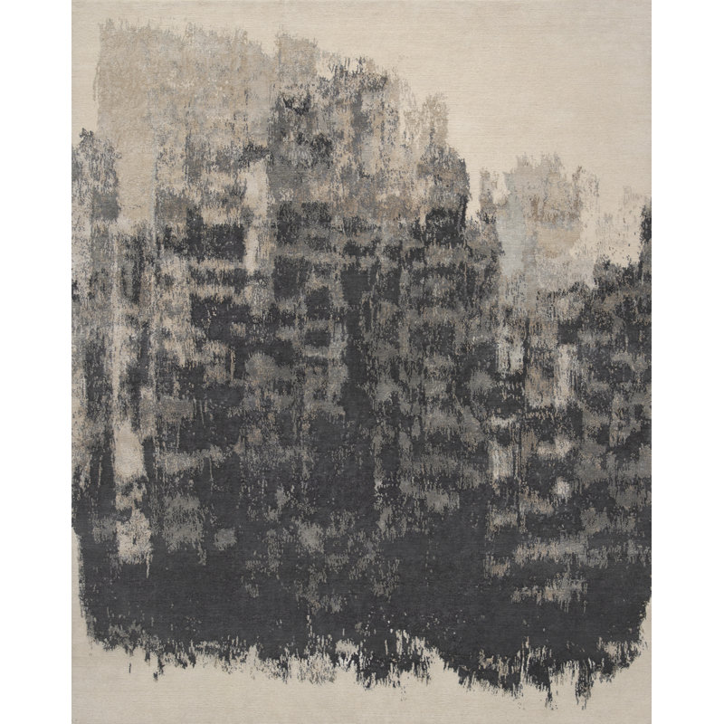 Contemporary Abstract Area Rug, Rectangle 8' x 10'