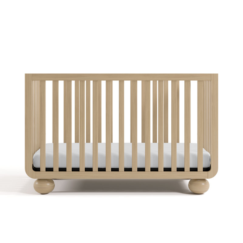 Lit de bébé convertible 5-en-1 Amalfi avec matelas, Bois flotté, Lit de bébé et matelas