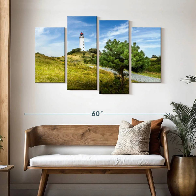 Phare de Lilie, mer Baltique, Dornbusch, H 32 po x l 52 po