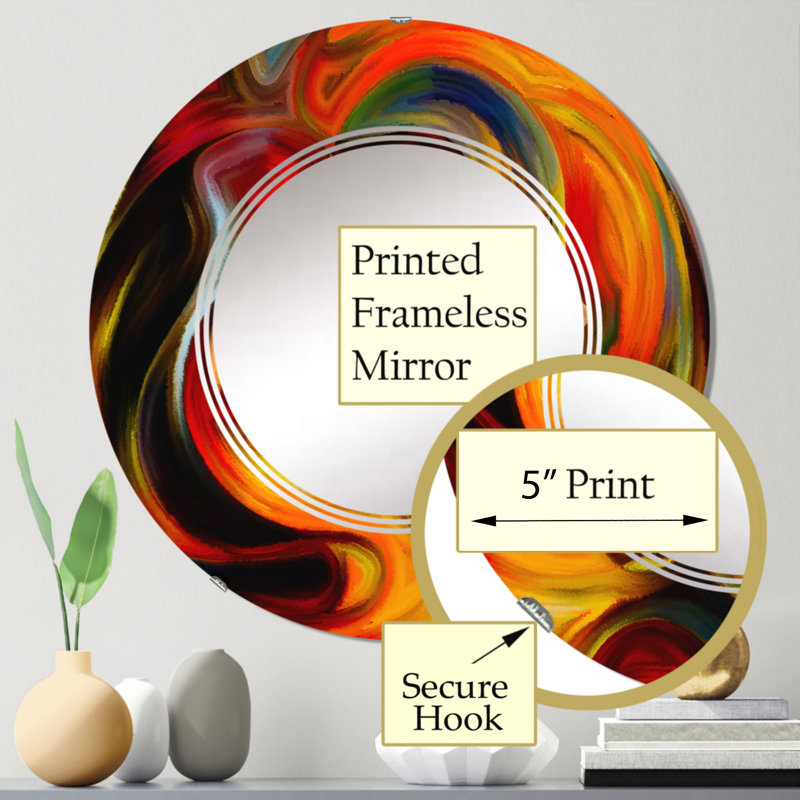 Circle Mirror, 24" x 24"