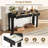 Solstice Classic Retro Console Table With 3 Drawers And Solid Wood Legs-120771378