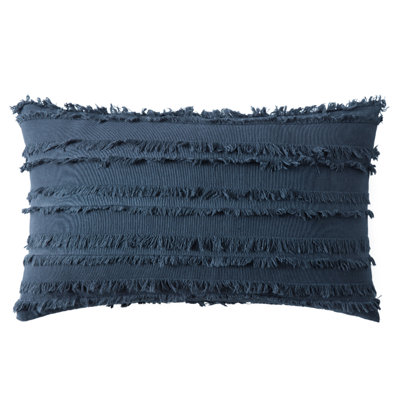 Cotton Blend Reversible Throw Pillow