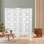 Bremmer 200cm W x 180cm H 4 - Panel Solid Wood Folding Room Divider-36349986