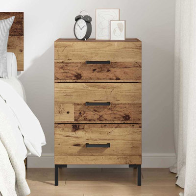 40cm W Manufactured Wood Bedside Table