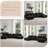 144" U-Shape Corduroy Sectional Sofa with 2 Moveable Ottomans, Console with Bluetooth Speaker, USB & Wireless Charging, Storage and Cup Holders, Black-365497356