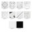 Kenzo Square 7.9 in. x 7.9 in. Matte Porcelain  Floor and Wall Tile-88025580