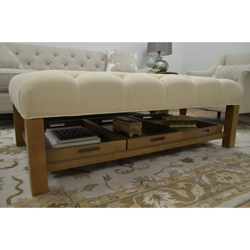 Alero Upholstered Ottoman, Ember 07