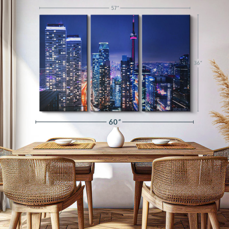 " Downtown Toronto Skyline " on, 36" H x 57" W