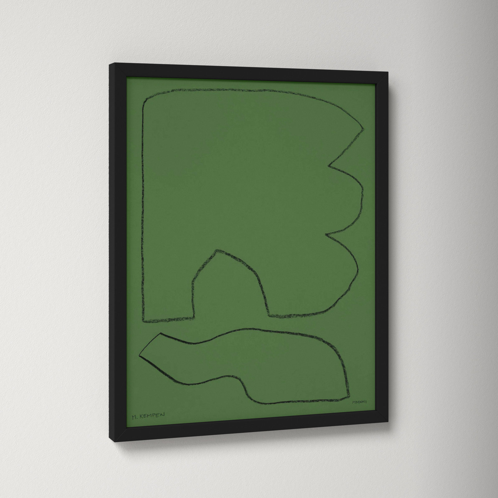Forest 1 by Michael Kempen, Black Framed, 16" W x 20" H
