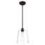 Luminaire suspendu en métal et verre 1 lumière Herman -318360535