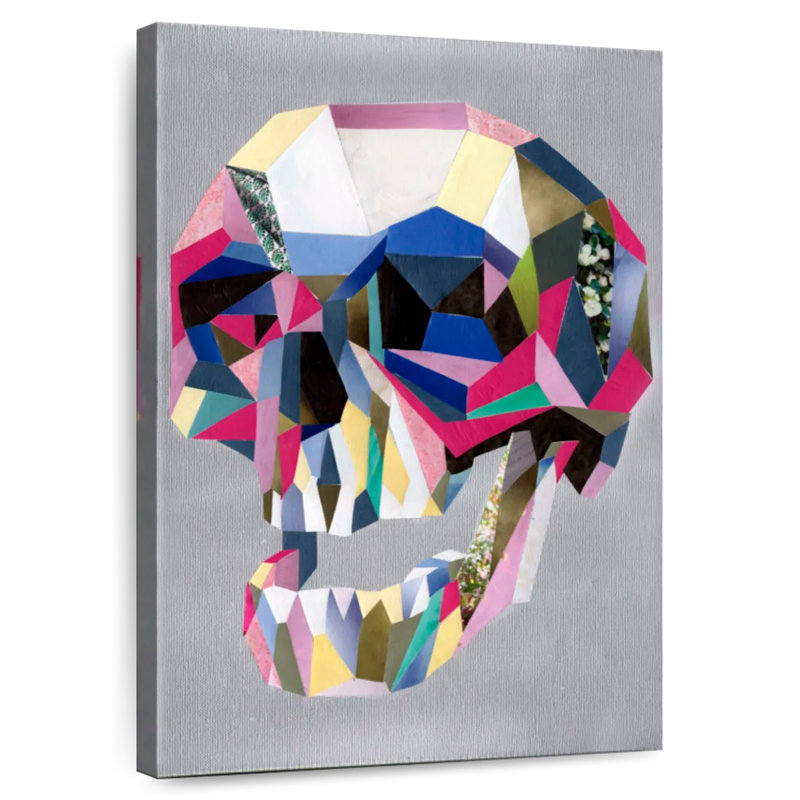 Kerner Skull Abstract, 24" H x 16" W
