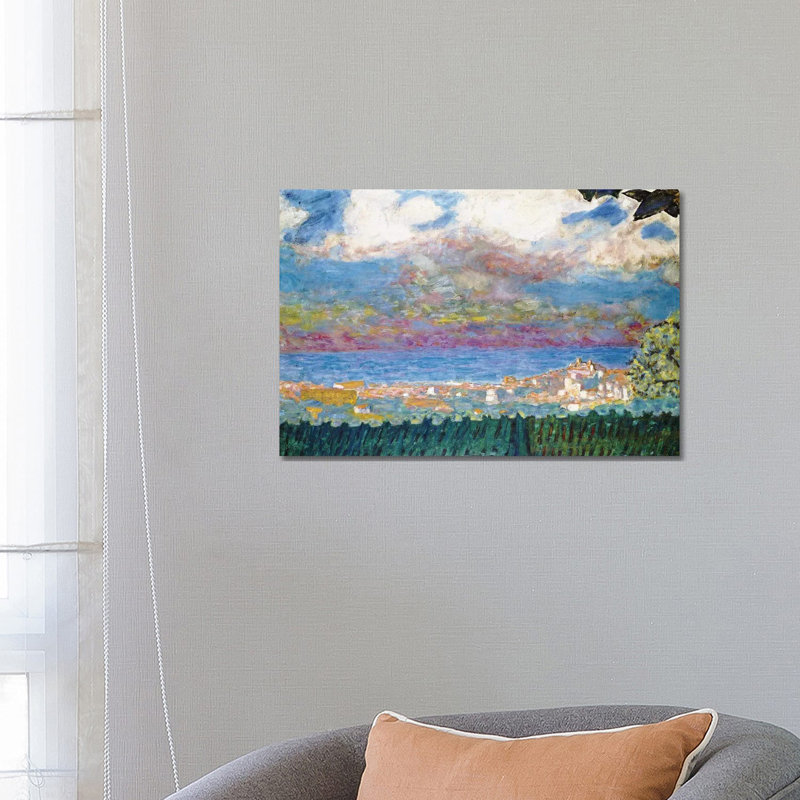 Stormy Sky over Cannes, 1945 1 Piece Wrapped Canvas Painting, 30.48cm H x 45.72cm W x 1.905cm D