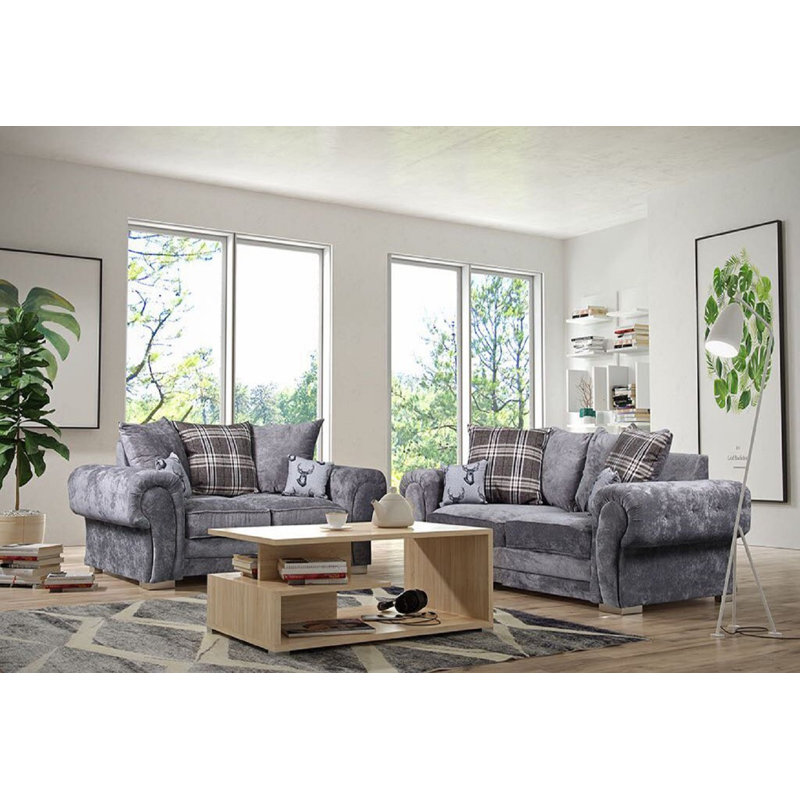 Argonaut Living Room Set, Grey