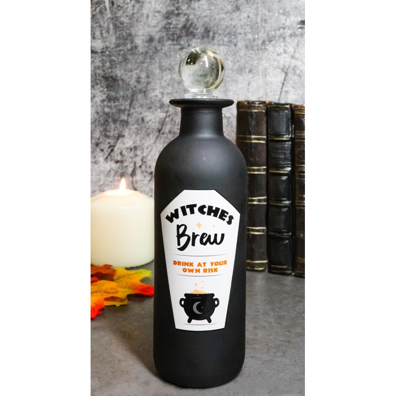 Bouteille de potion en verre givré Wicches