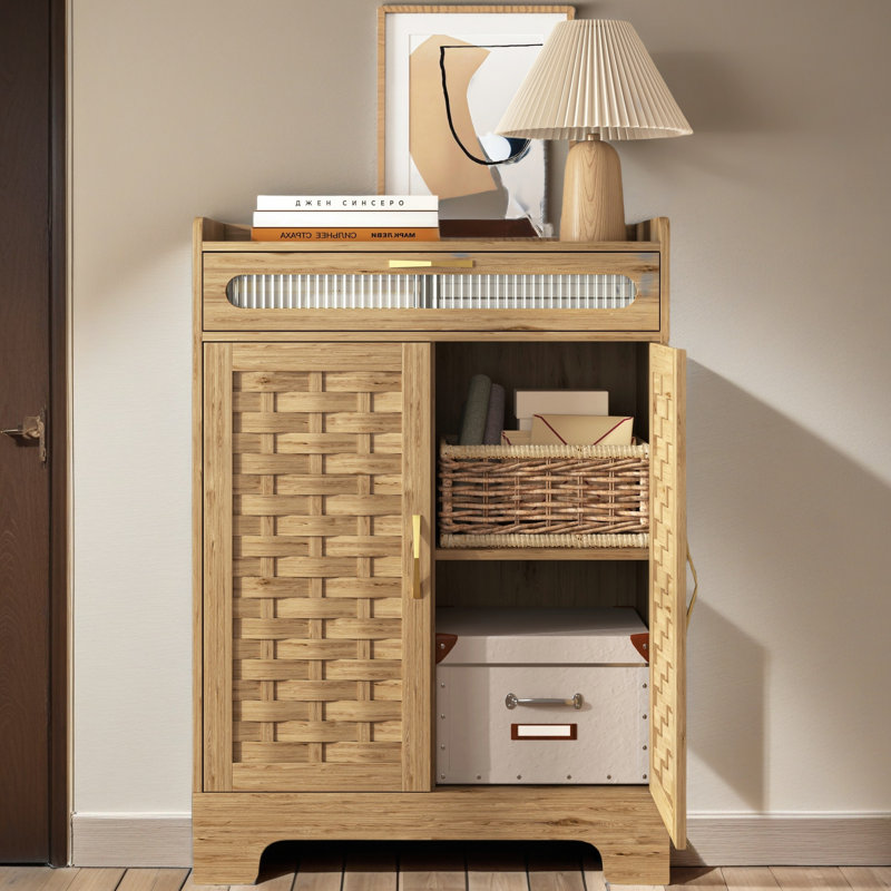 Armoire à café polyvalente avec tablette et tiroir réglables pour le rangement dans la cuisine, la salle à manger, la salle de bain et le vestibule