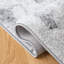 Tapis gris / noir en polypropylène tissé à la machine à motif abstrait Leonaldo-114978027