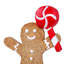 Four Piece Gingerbread Cookie Card Holders