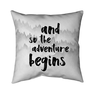 And so the adventure begins - Mountains Livingroom Throw Decor