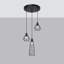 Pendant lamp SUBA 3P black