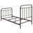 Dark Bronze Metal Spindle Twin Panel Bed