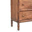 Commode sculptée en bambou à 3 tiroirs