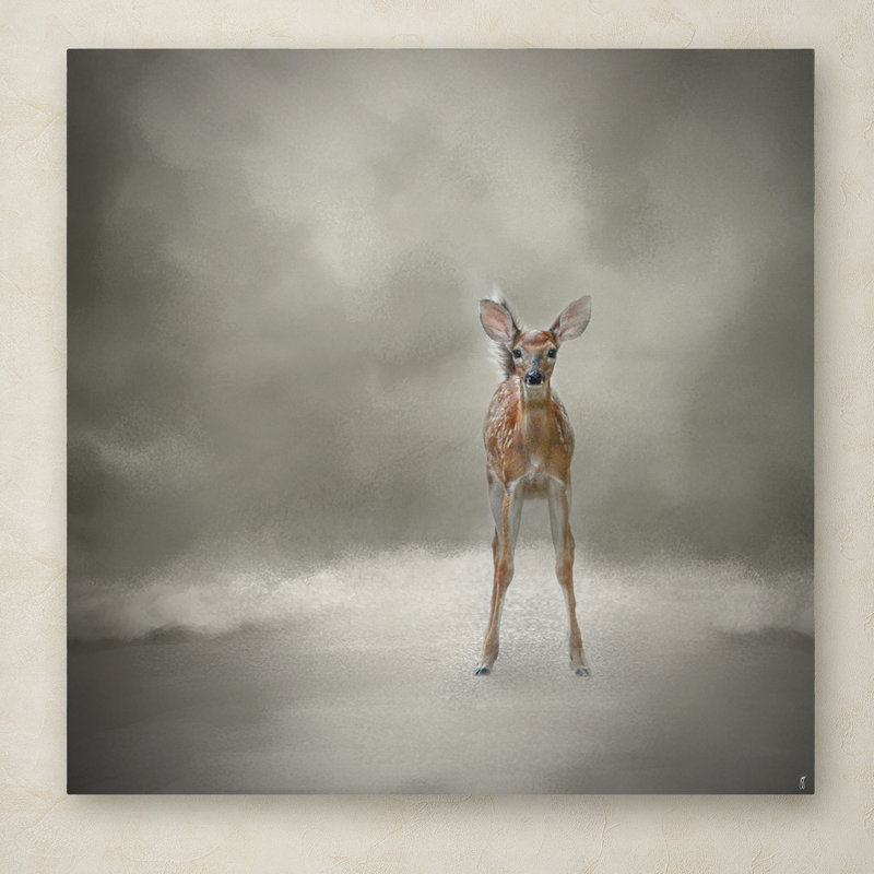«Stand Strong Little Fawn» par Jai Johnson - Impression sur toile, H 14 po x l 14 po