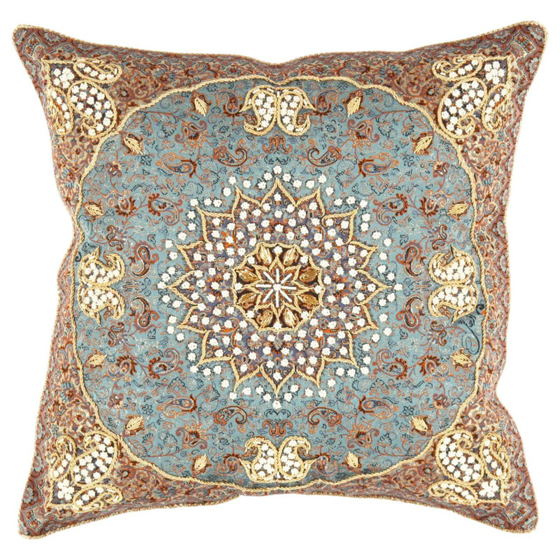 Square Pillow Cover & Insert, 20" H x 20" W, Malibu Oriental