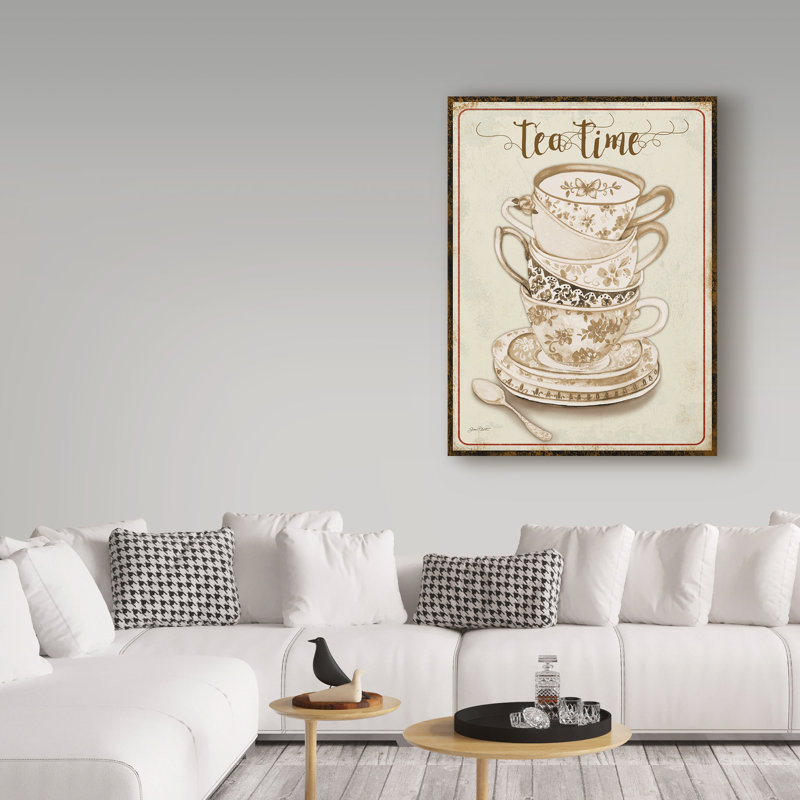 Deagen «Watercolor Teacups 2», impression sur toile tendue, H 24 po x l 18 po x P 2 po