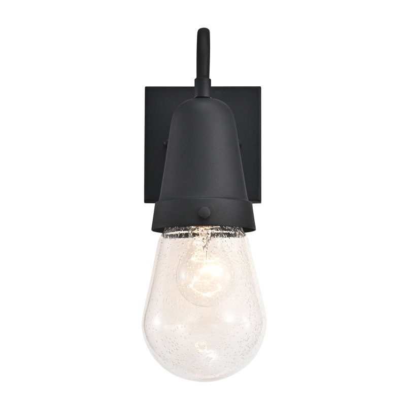 Luminaire de grange d’extérieur Bowerman, Noir texturé