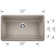 Precis SILGRANIT 30" L X 18" W Undermount Kitchen Sink
