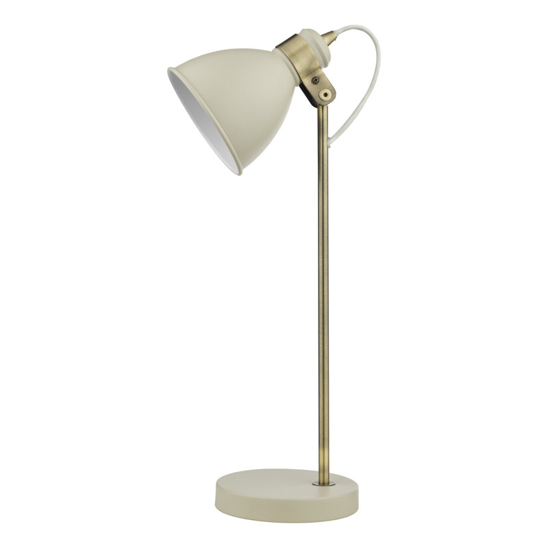 Azalea Metal Desk Lamp, Cream