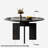 Vintage round table cream style table Round with Solid Wood Base Dining Table-100661692
