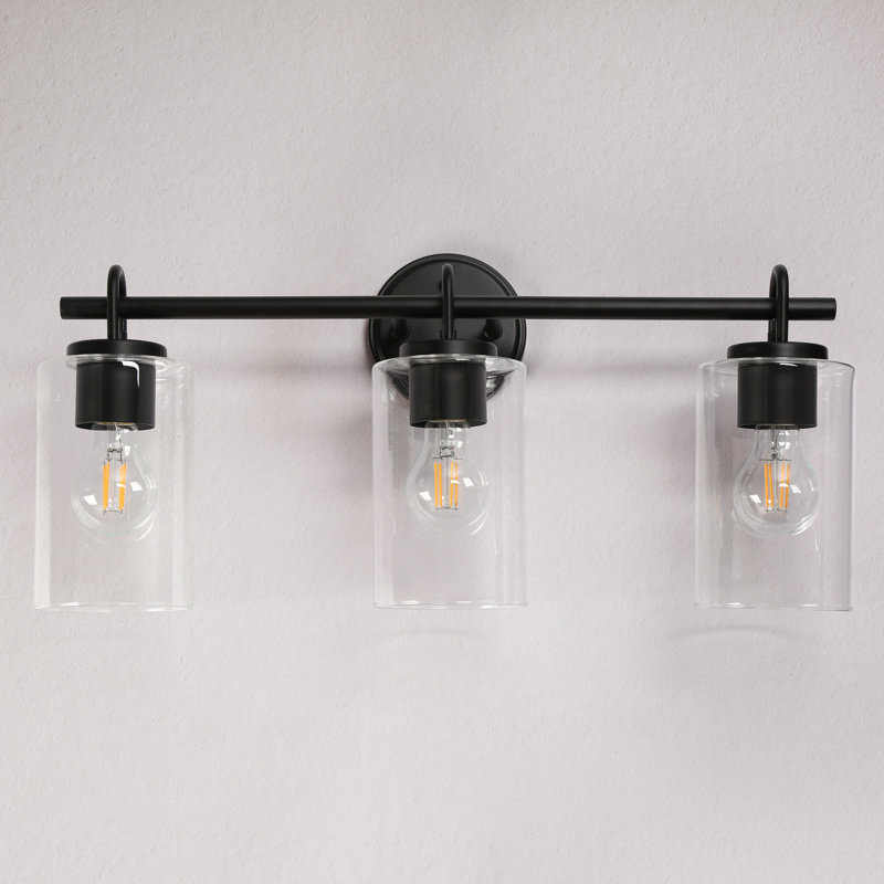 Kinman 3 - Light Dimmable Vanity Light, Matte Black