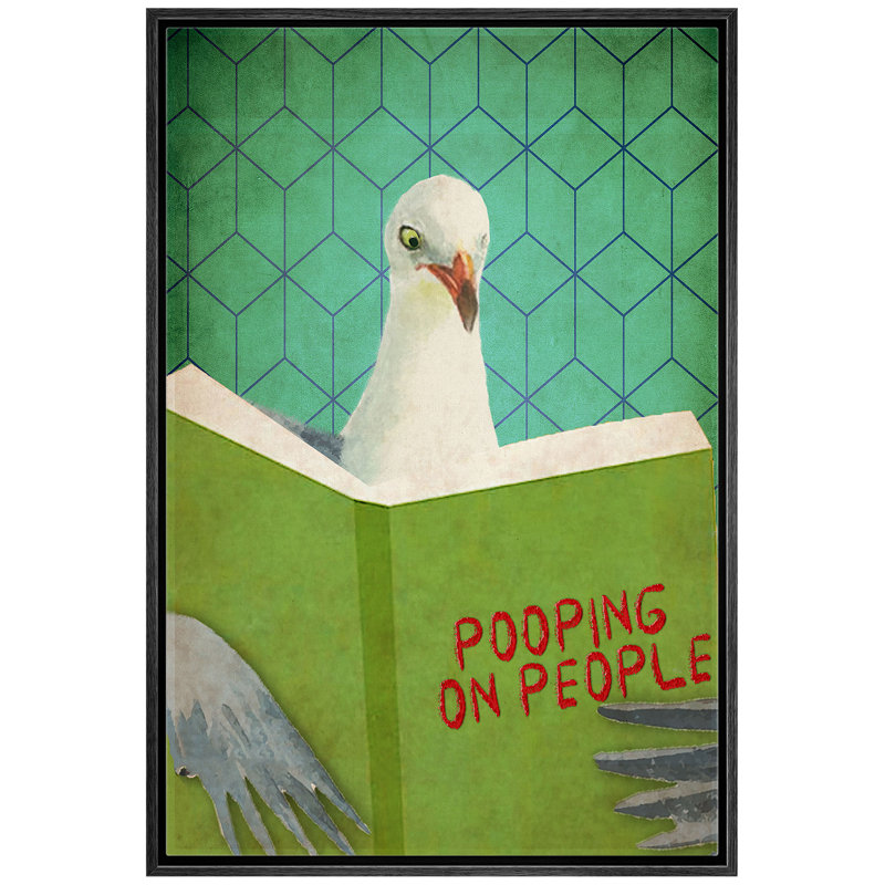 «Pigeon Bird Animal», impression sur toile encadrée, Cadre flottant noir, H 36 po x l 24 po