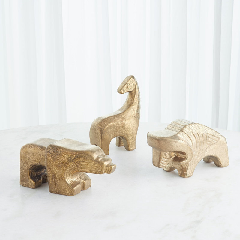 Les Animaux-Ours, Matte Antique Gold
