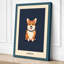 Cheerful Corgi Modern - Wrapped Canvas-182505816-182505807