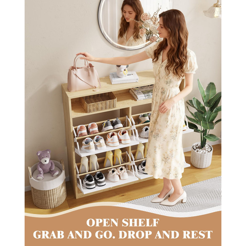 16 Pair Shoe Storage
